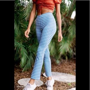 Urban Outfitters Casey Kick Flare Pant - Blue